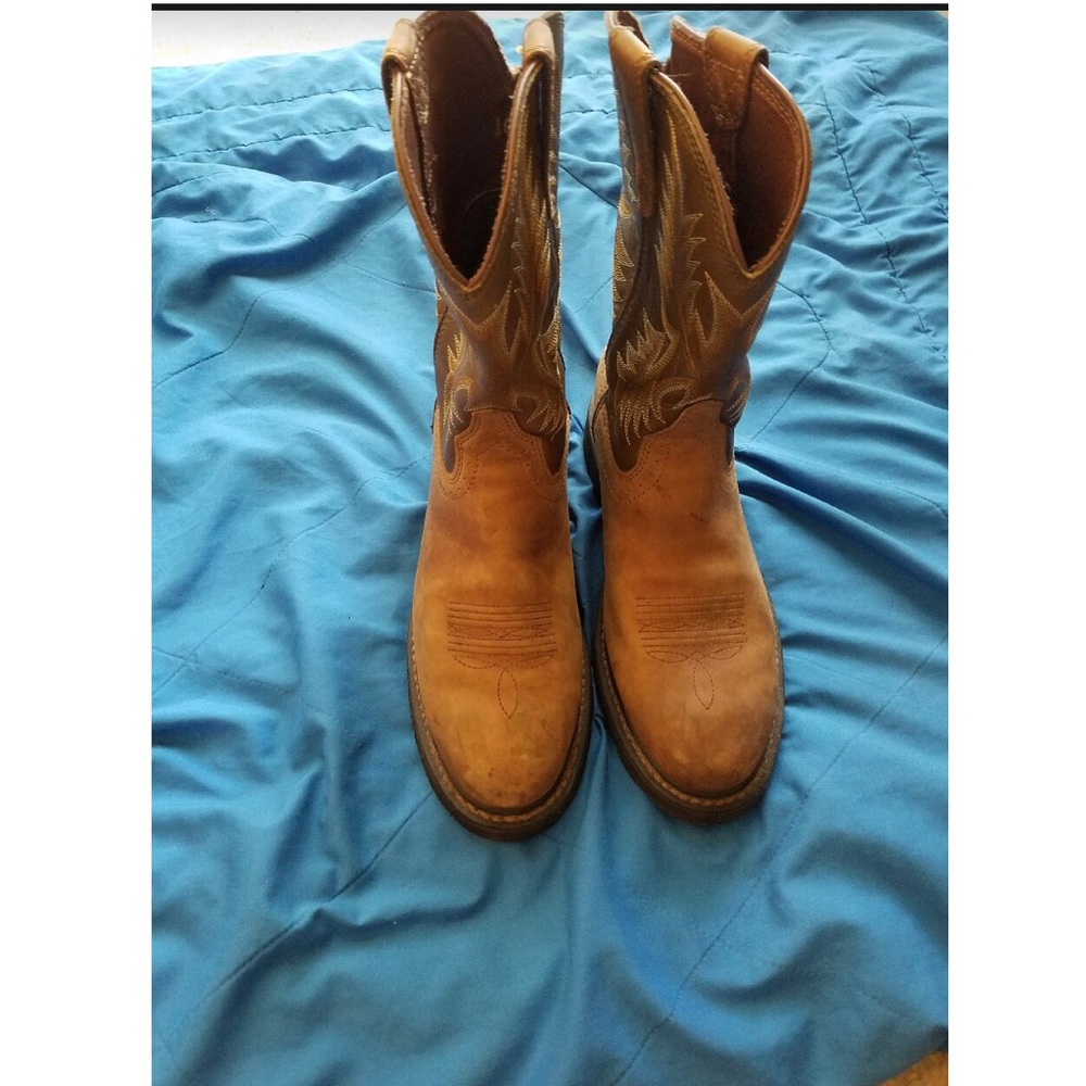 Ariat western style boots.
