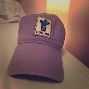 "Hug Me" patched baseball cap