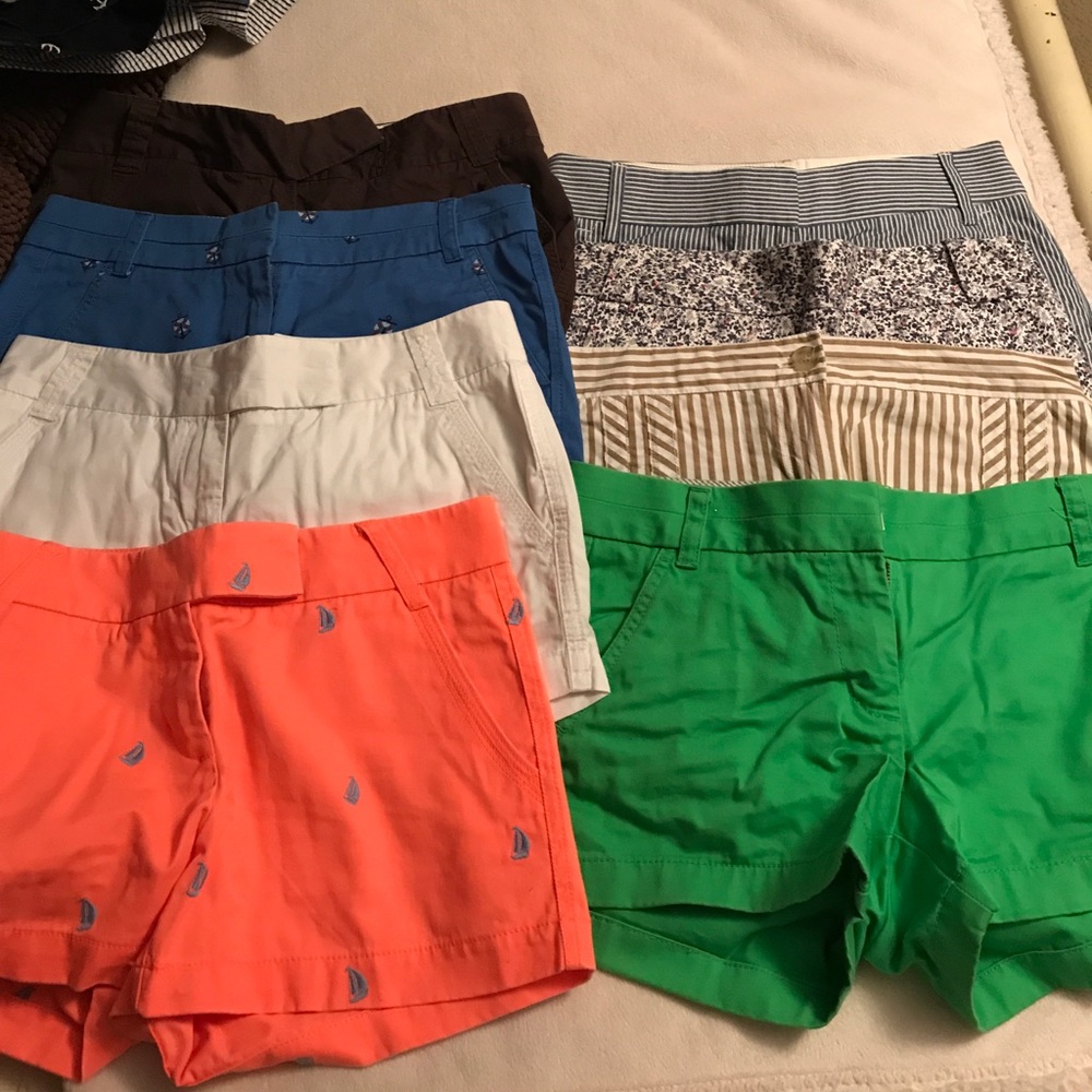 JCREW chino shorts all size 4. Great condition.