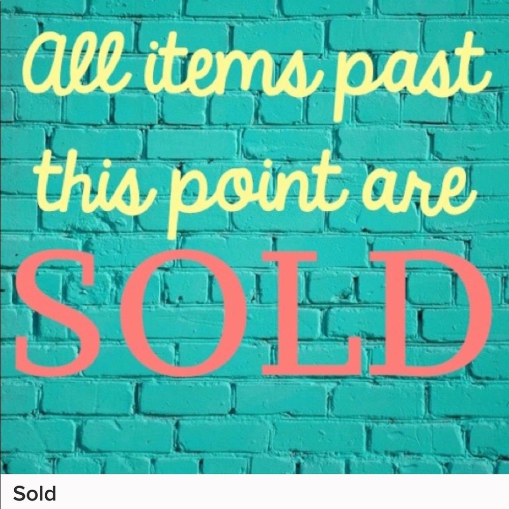 All items below are sold 🛍🛍