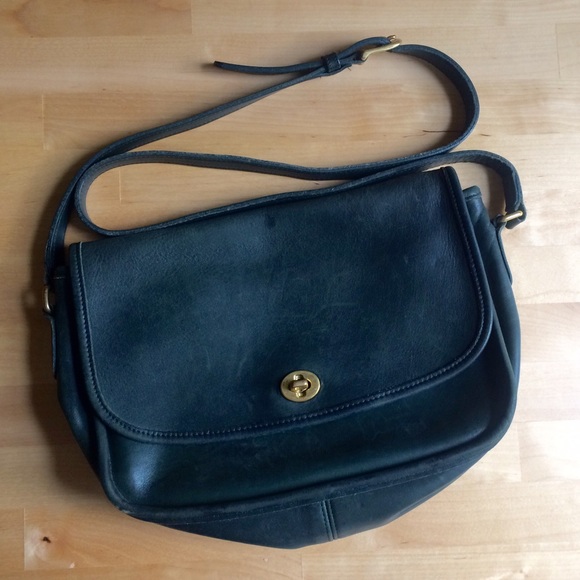 green coach crossbody bags