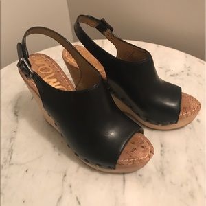 Sam Edelman Black Wedges