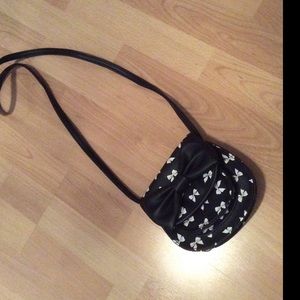 Mini Bow Black and white Crossbody bag