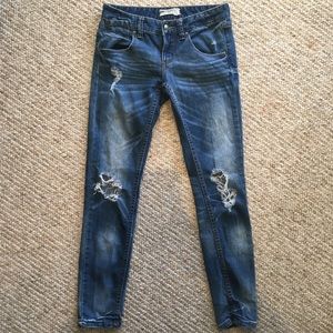 Free People Ripped Skinny Jeans