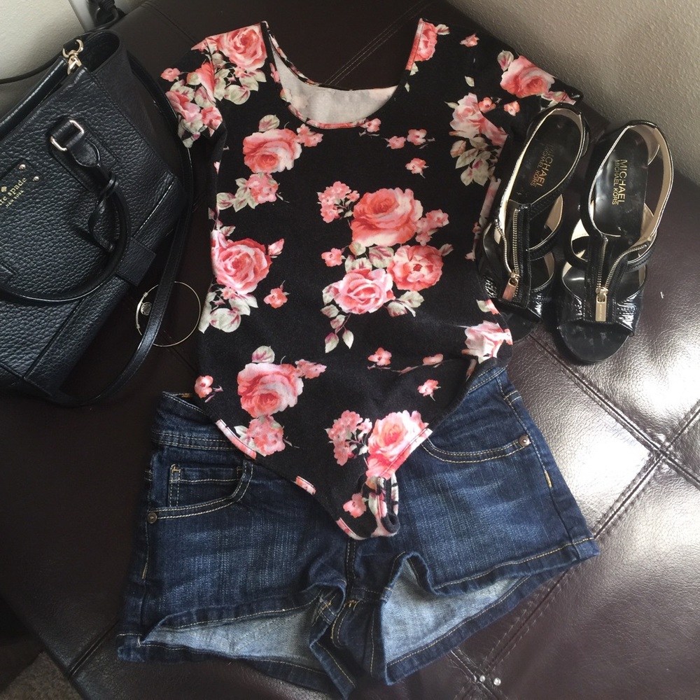 Forever 21 Floral Body Suit