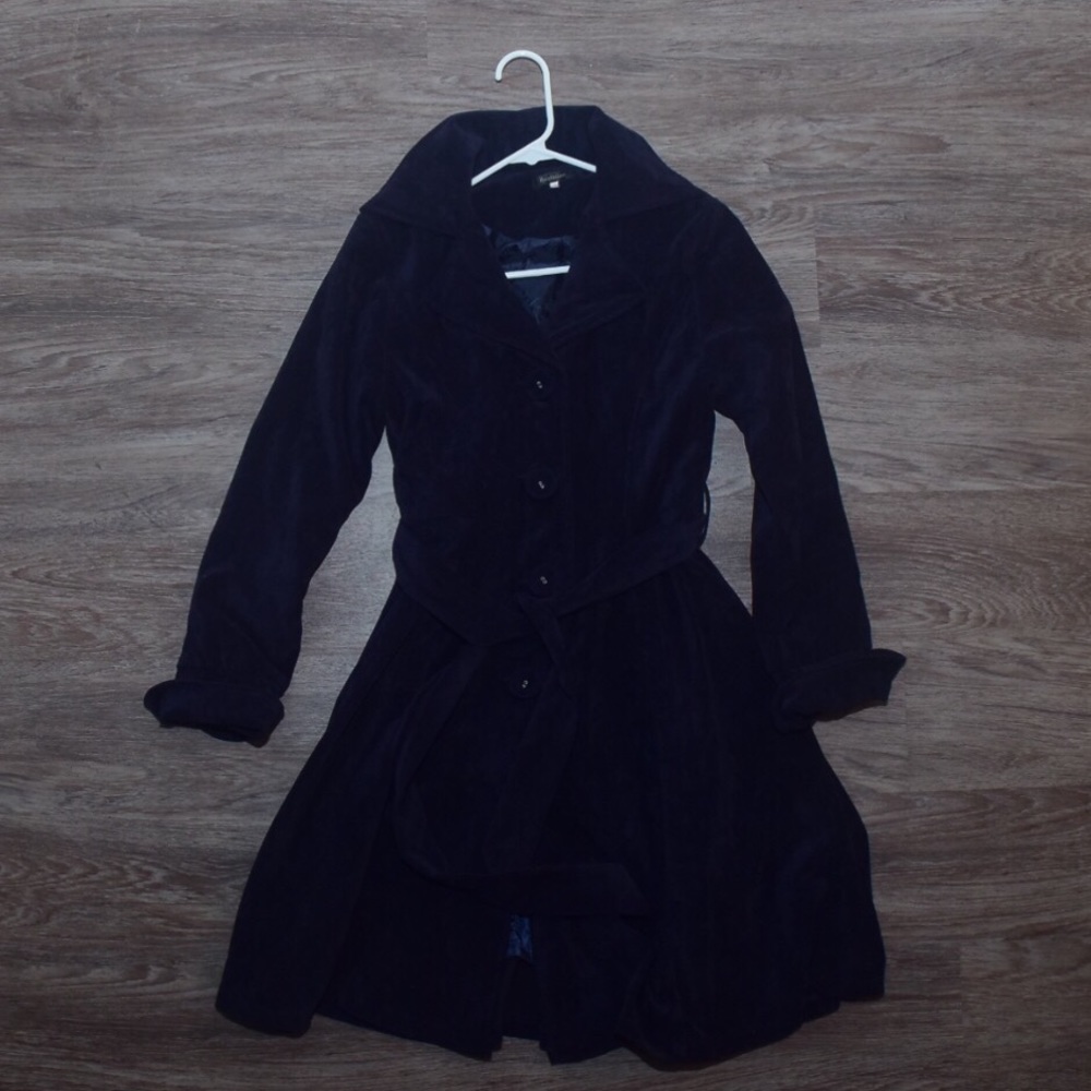 Ladies Velvet Trench Coat