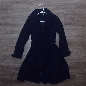 Ladies Velvet Trench Coat