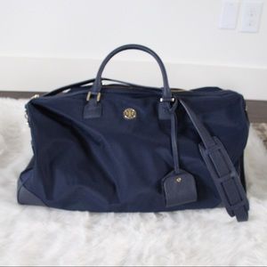 Navy Tory Burch Duffle Bag | Good Hardware | Nylon
