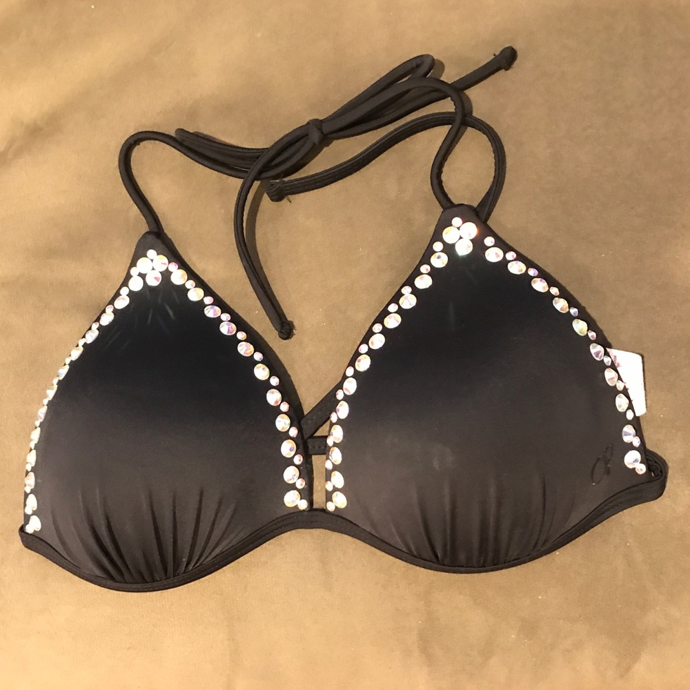 Rhinestone bathing suit top