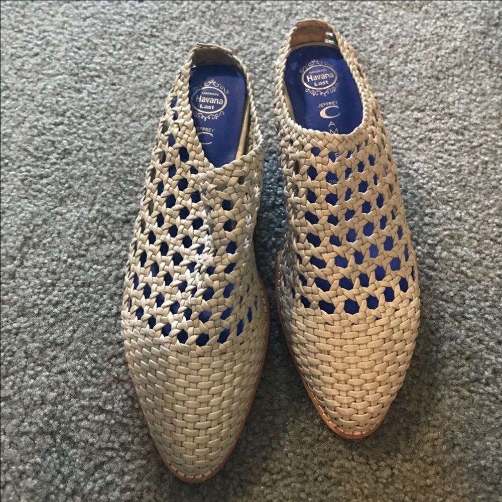 Jeffrey Campbell woven mules