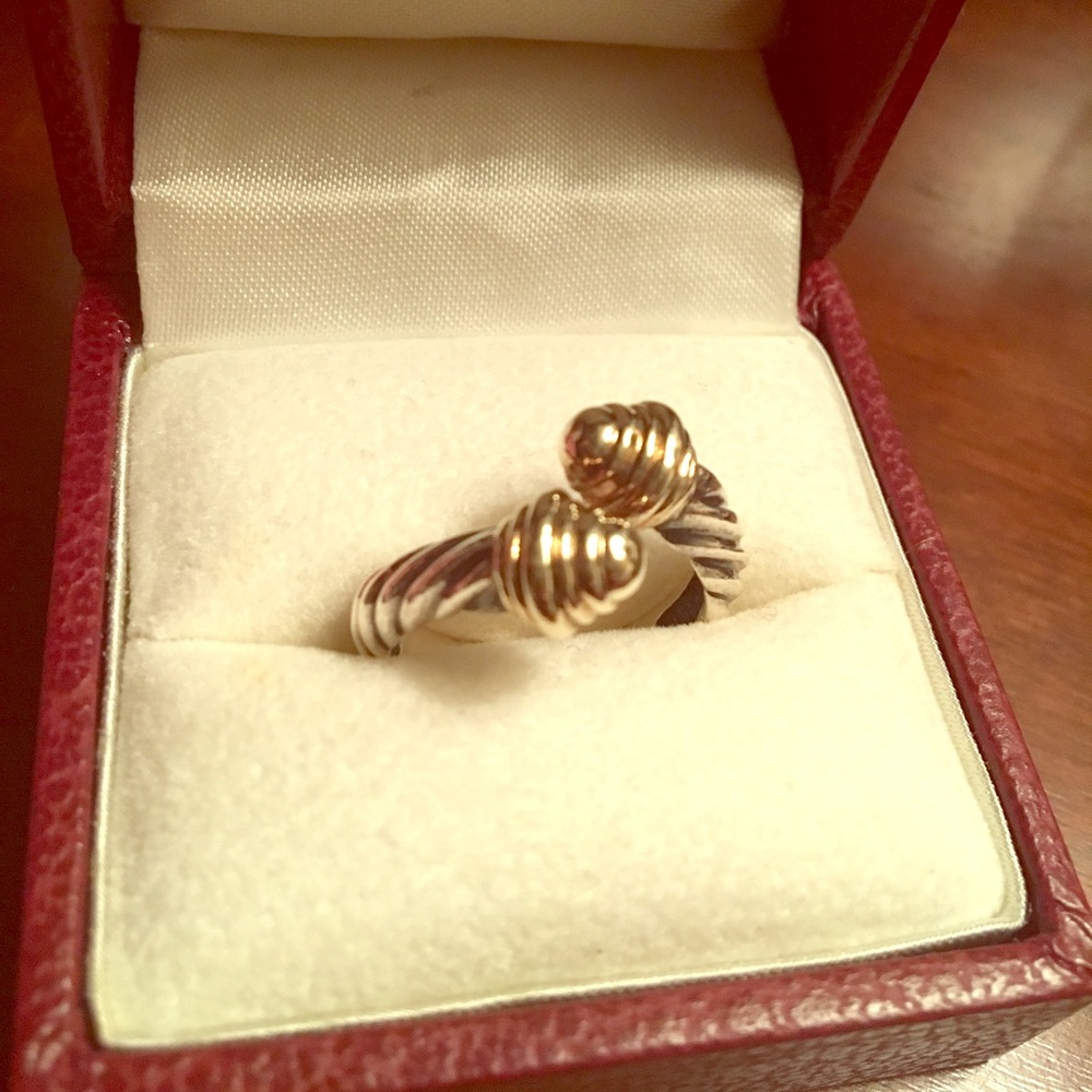 David Yurman 14K gold sterling silver size 7 ring