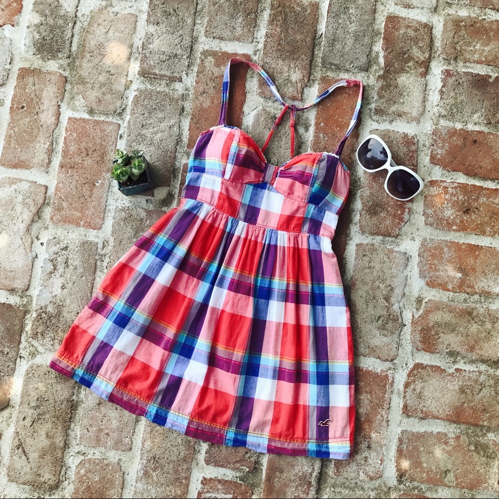 ❤️Americana Plaid Babydoll Halter Dress OR Top❤️
