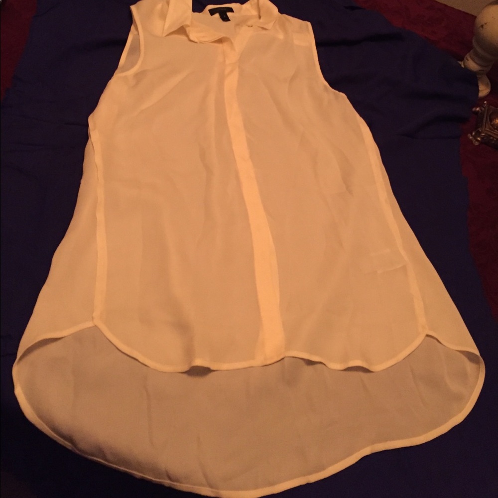 J.crew sleeveless silk blouse style B0256 ivory
