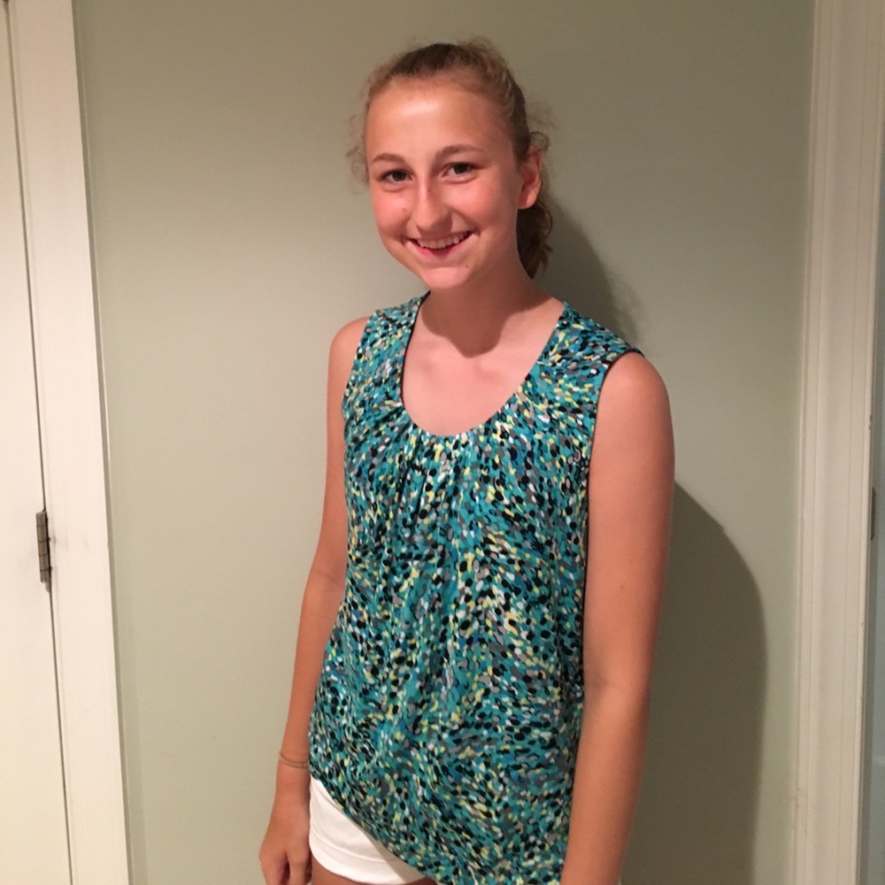 Kasper patterned blouse