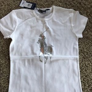 Ralph Lauren White Pony T-shirt