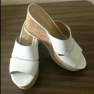 White Vacation Franco Sarto Wedges