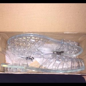Clear jelly sandals