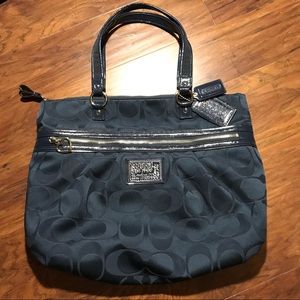 Navy Blue Coach Bag Poppy
