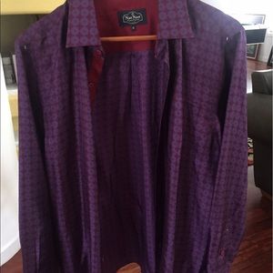 Men's long sleeve business casual shirt