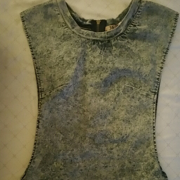 Acid Wash Cutout Bodysuit - Picture 3 of 5
