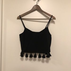 Club Monaco NYFW fringe bralette
