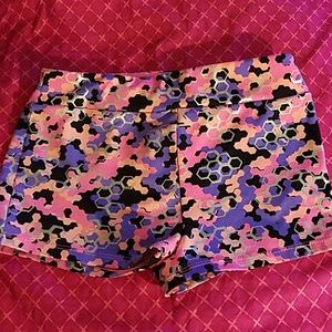 Girl's Dance/Gym Geo Pattern Shorts