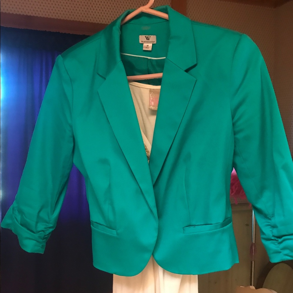 Teal blazer