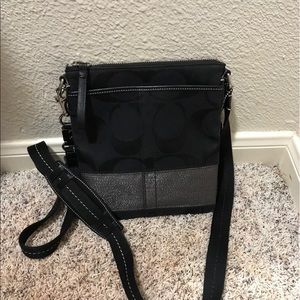 Coach small black shoulder bag