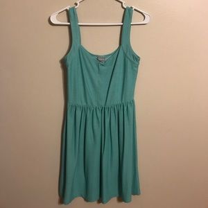 Mint flowy dress with fitted top