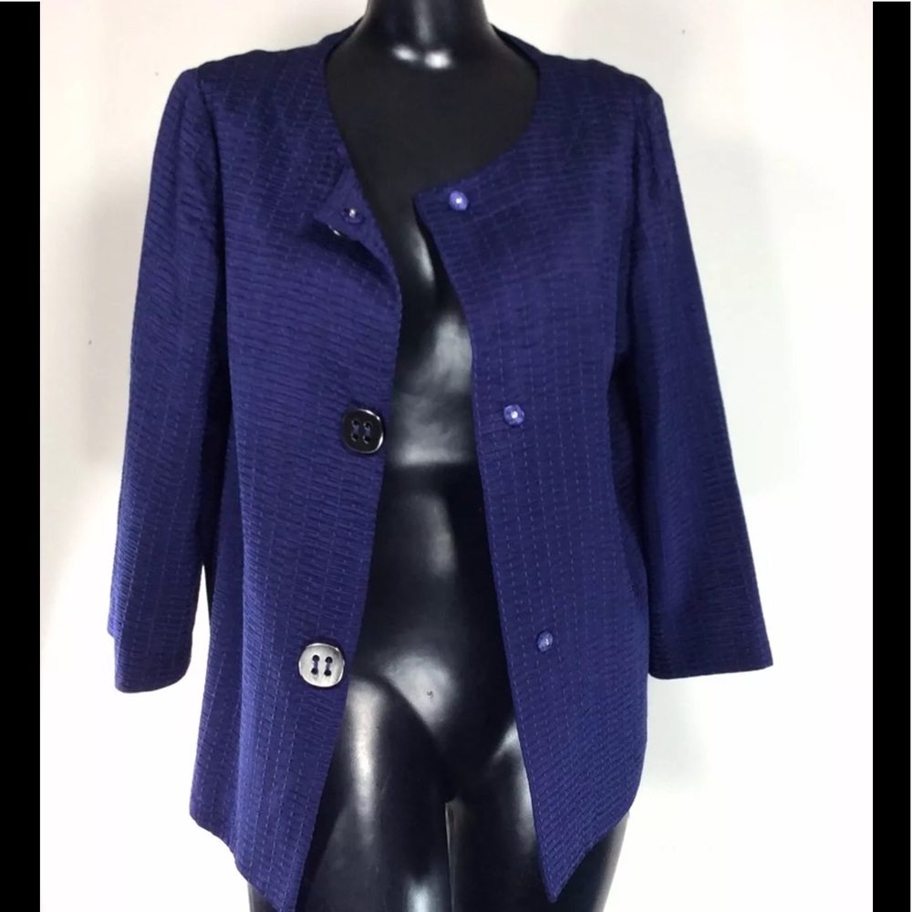 Chico's Oversized Swing Coat Chunky Buttons