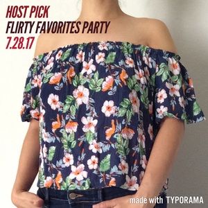 Urban Outfitters Sophie Rue floral offshoulder top