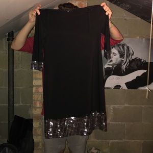 Black dress with sequins