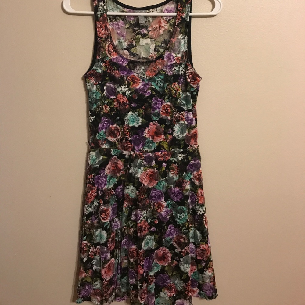 Dark patterned dress