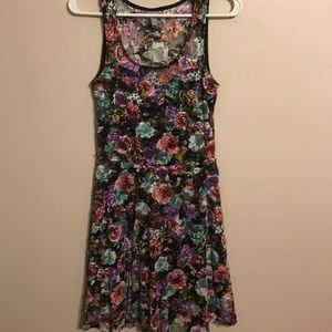 Dark patterned dress