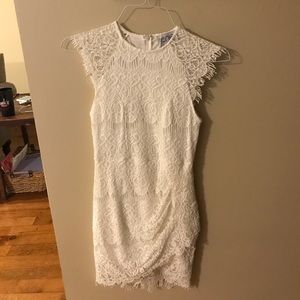 white lace dress