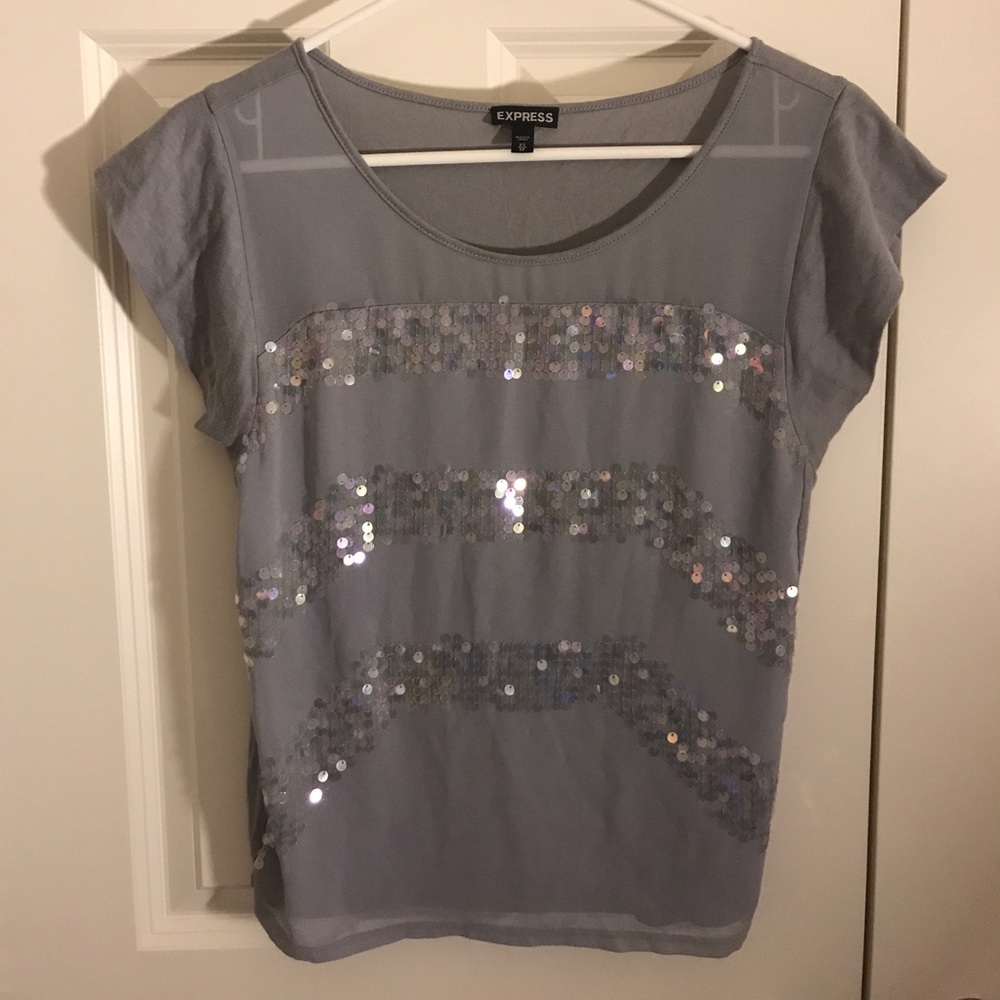 Express Sequins top