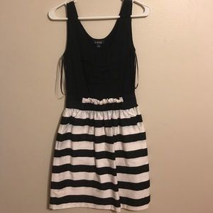 Black and white dress