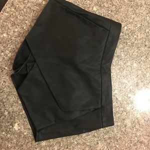 Express Leather Going Out Skort