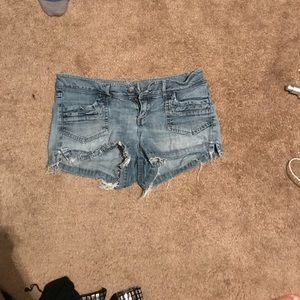 Blue jean shorts