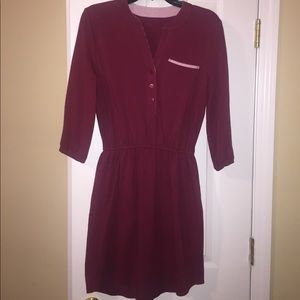 Laura James dress Small. Burgundy