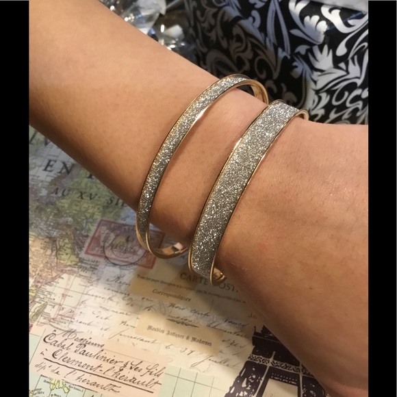 Boutique Jewelry - Gold with Shimmer Bangles