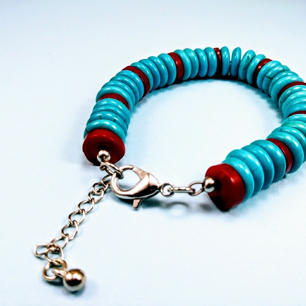 Coral & turquoise Bracelet