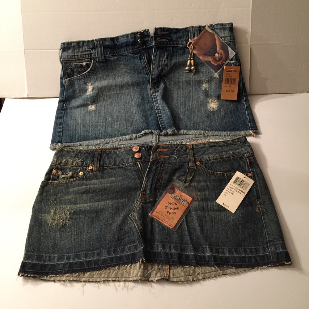 International Cotton/HINT Denim Mini-Skirts SZ 11