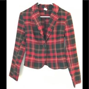 Plaid Punk blazer