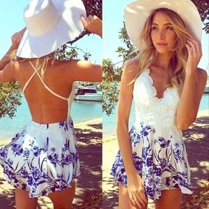 Lace & Floral Summer Dress