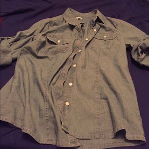 Donated // Croft & Barrow chambray shirt