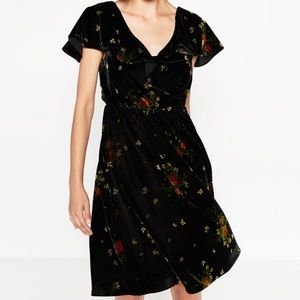 Floral Velvet Zara Dress