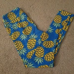 Lularoe pineapple one size leggings