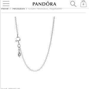 Pandora necklace 17.7 in