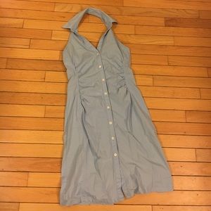 Collared halter dress